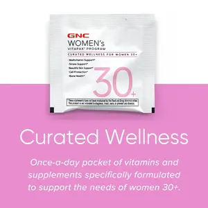 GNC 2-Box Bundle: GNC Women's 30+ Vitapak, 5-in-1, 30 Count Multivitamin for Stress & Bone Support, Skin Support, Healthcare, Edible Dietary Supplement, New Year New Me Stack