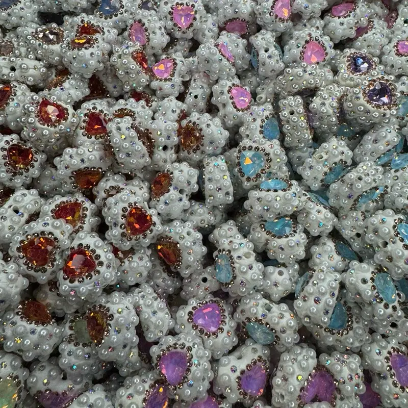 10pc - Pearl Heart Bead for Pen