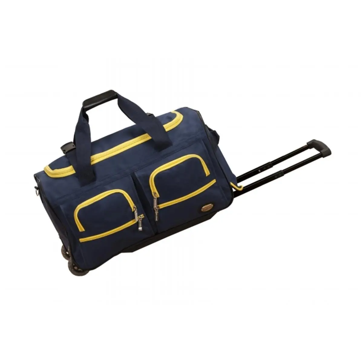 212 MAIN 22 in. Soft-Side Rolling Duffle Bag - Easy Access, U-Top Opening, Inline Wheels - Rockland PRD322NAVY (Navy)