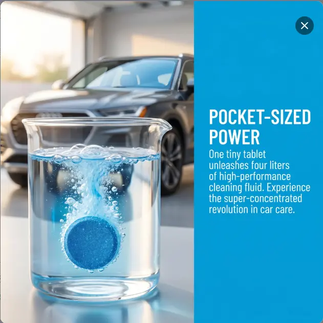 Car Lounge Windshield Washer Fluid Tablets  Tablets for Gallons of Powerful Cleaning with Eco-Friendly Design & Compact Storage Car Detailing Accessories Car Detailing Products Car Detailer Car Care Detailer