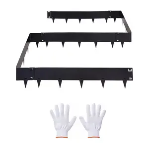 VEVOR Galvanized Steel Landscape Edging, 6-Pack 40 x 8.15 Inch Metal Edging for Landscaping with Gloves, Easy-to-Install, Heavy Duty Metal Garden Edge Border for Flower Bed, Yard Pathway