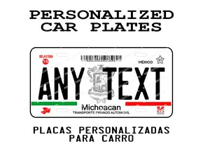 Michoacán Personalized Novelty Car Plate Placa personalizada para Carro Michoacan