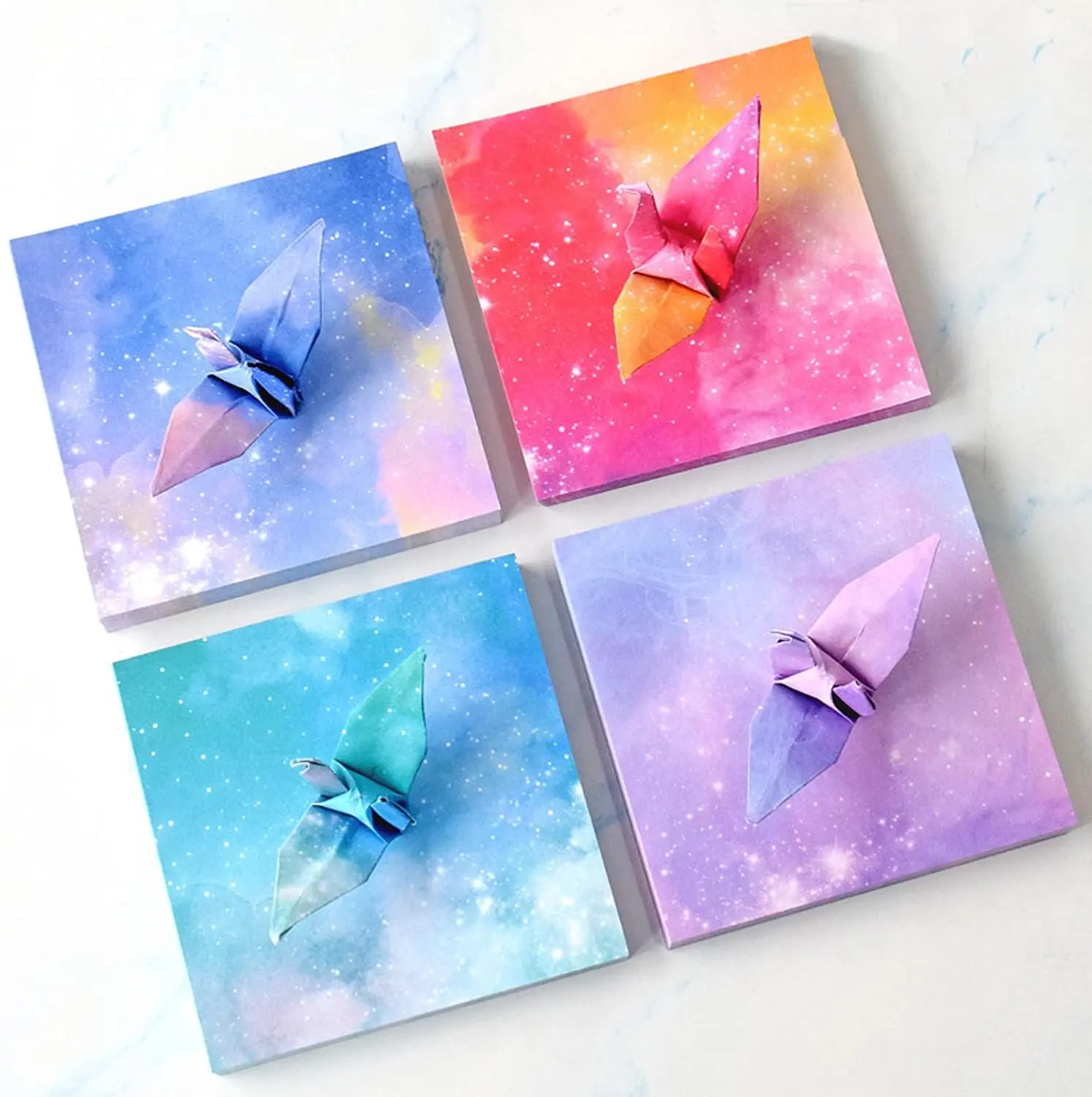 Origami Paper Kit for Kids Adults 200 Sheets Starry Double Sided Square Origami Paper for DIY Decoration Scrapbook Decor Folding Crafts 3.74*3.74in