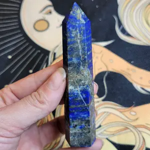 4in Lapis Lazuli Crystal Tower Home Ornament