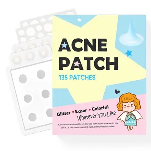 Large Pimple for Face 266 Patches -7 Size, XL Acne Patches, Big Hydrocolloid Bandages for Body, Chin, Forehead, Chest, Back Zit Breakouts, Hydrocolloid Patch