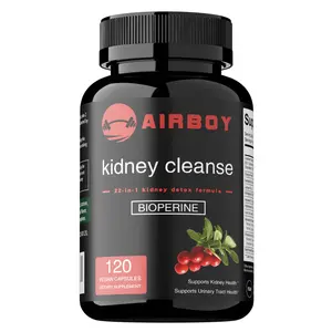 AIRBOY - Kidney Cleansing Supplement - Rich in Piperine and Cranberry - Supports Urinary Tract Health - 120 Capsules