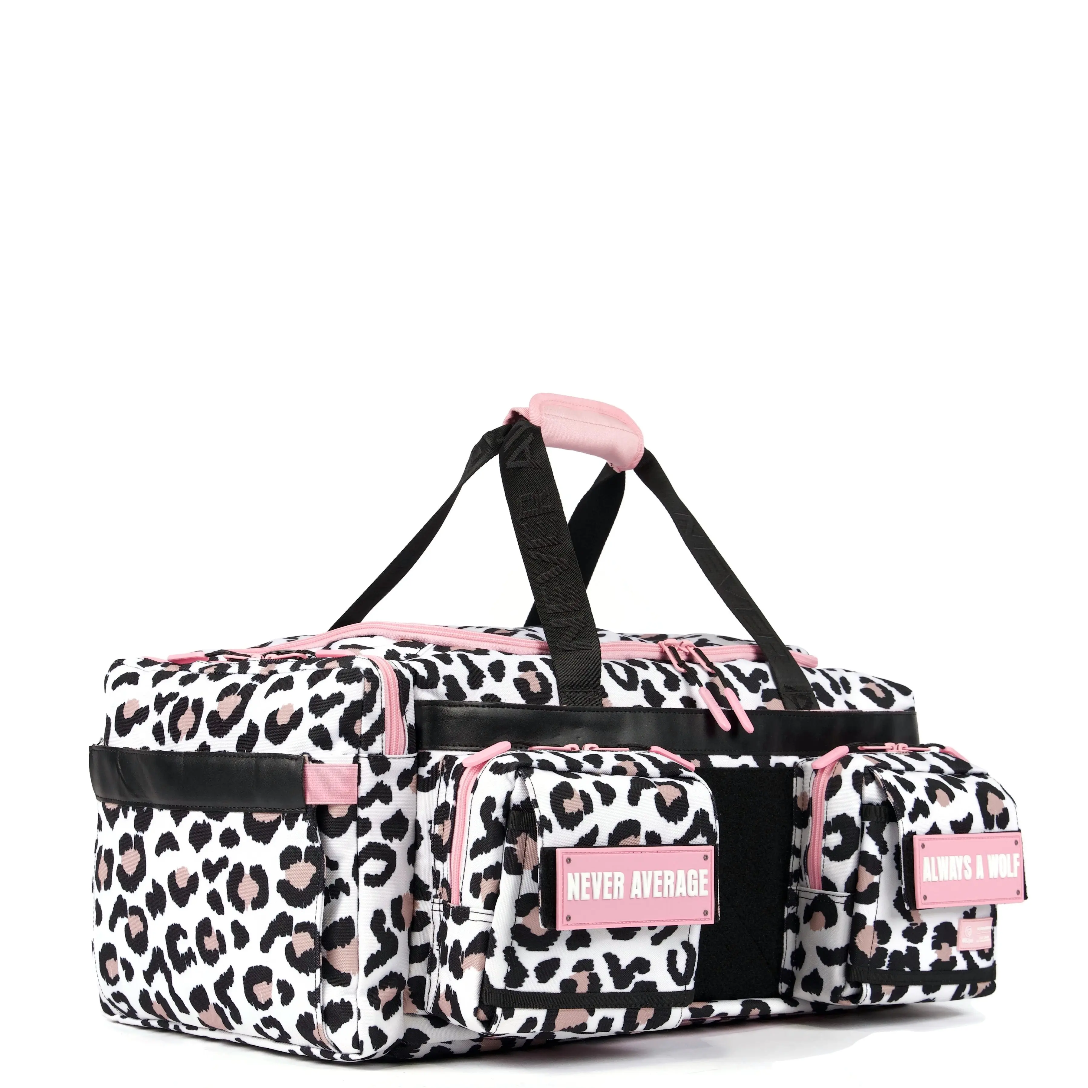 40L Ultimate Duffle Bag Leopard Pink Zip 40L Ultimate Duffle Bag Leopard Pink Zip