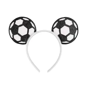Football Headband Glossy Style American Football Headband World Cup Team Accessories Hair Decoration