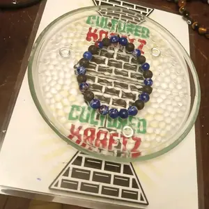 Sodalite Lava Wrist Piece