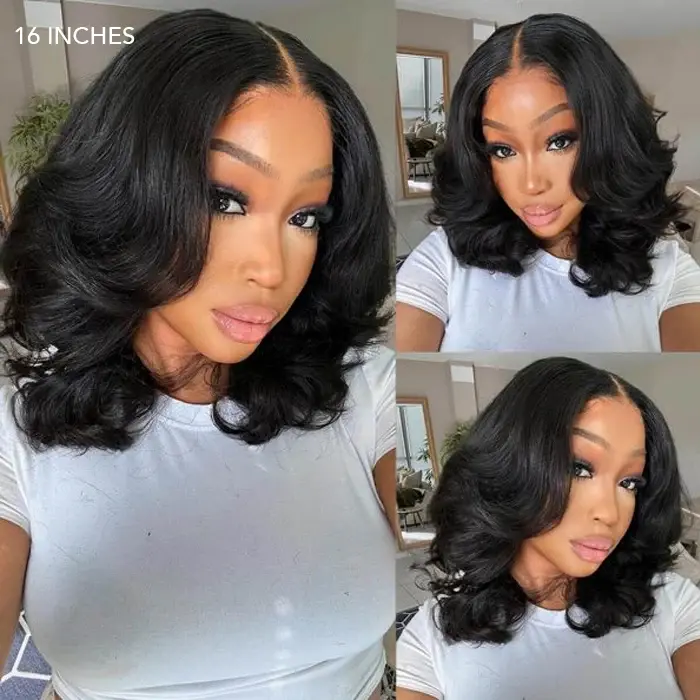 CYNOSURE Ombre Brown Body Wave Human Hair Wig, 280% Density Glueless 8x5 HD Lace Front Pre-Styled for Black Women, Natural Daily Wear, Pre Styled Wig, Black Woman Wigs