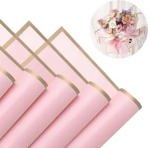 20 Sheets  Edge Flower Wrapping Paper, Florist Bouquet DIY Craft Fresh Flower Bouquet Wrap  Floral Wrapping  Box Packaging Material Florist Supplies, 22.8*22.8 Inches()