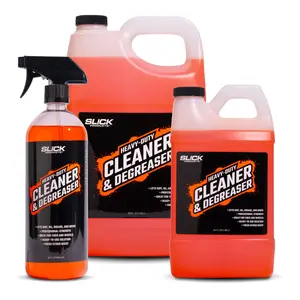 Slick Products Heavy-Duty Cleaner & Degreaser – Professional Strength Citrus Formula for Tires, Wheels, Engines, Chains & Tough Grime – Ready to Use or Dilute - 32 oz.
