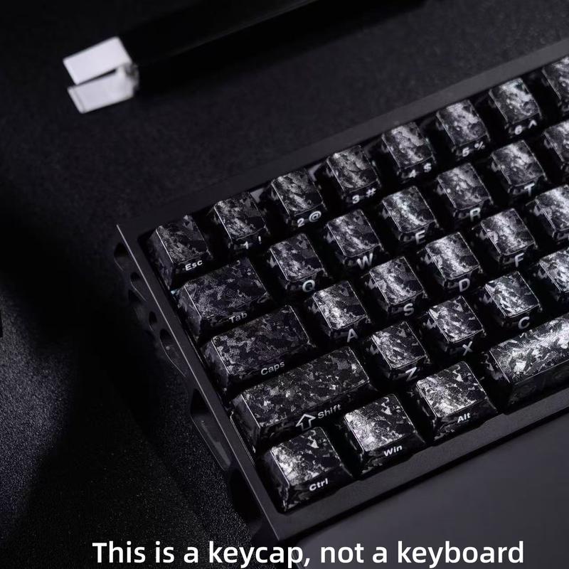 Carbon Fiber Side Engraved Keycaps 119 Keys Wooring Bee Magnetic Axis Compatible Mechanical Keyboard Universal Fit