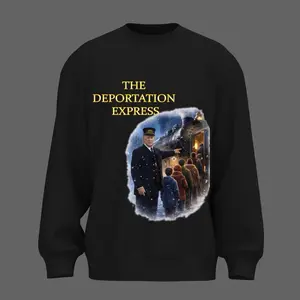 Men's Casual Trump Deportation Express Conductor Funny Tops - Round Neck T-Shirt, Sweatshirt, Hoodie