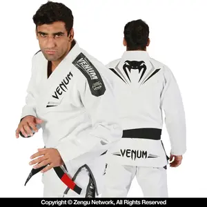 Venum "Elite" BJJ Gi - White/Silver