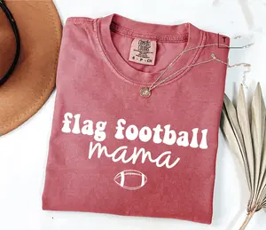 Flag Football Mama Comfort Colors T-shirt, Cute Flag Football Tee, Flag Football Shirt, Retro Flag Footmall shirt,Flag Football Gift For Mom