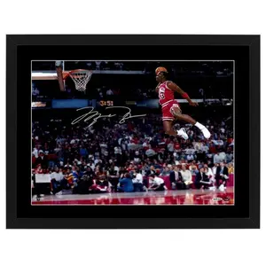 MICHAEL JORDAN DUNK BULLS SIGNED POSTER PRINT UNFRAMED POSTER CURRY KOBE BASKETBALL MEMORABILIA