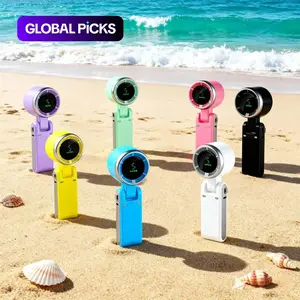 Handheld Turbine Fan, Five Speed Settings, Battery Powered, Up to 12 Hours Work Time, Three-In-One Handheld Fan, Outdoor Activities, Travel, Beach, Portable Handheld Fan, Handheld Turbo Fan