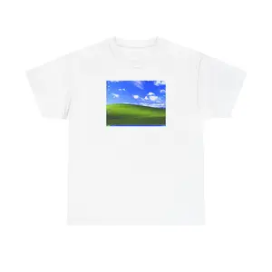 WINDOWS XP BACKGROUND - GRAPHIC TEE Casual Classic