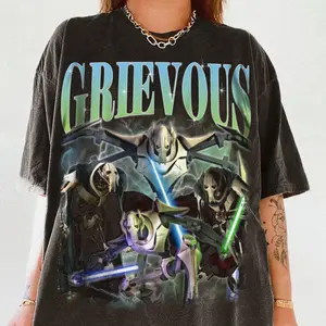 [Sale Up To 45%] General Grievous Vintage T-Shirt - Jedi Sith Graphic Tee, 90s Aesthetic Shirt