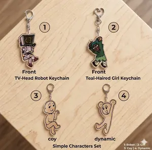 Funny Character - Acrylic Keychain