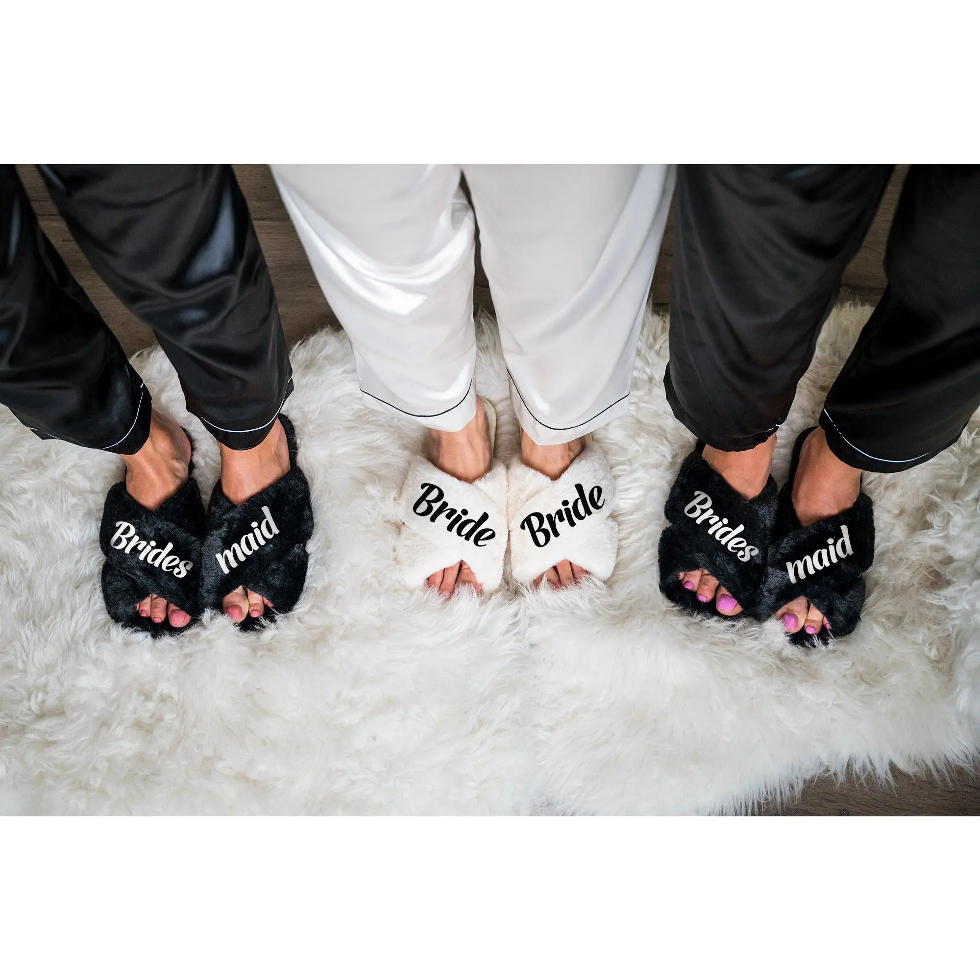 Custom Fluffy Cross Slippers