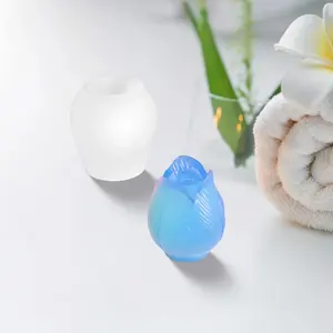 3 Packs Tulip Flower Silicone Molds for Fondant Chocolate Cake Decoration Food Grade Flexible Durable Reusable Mold for Candle Wax Soap Clay Resin Art
