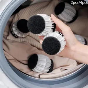 2/4 pack Pet Hair Remover for Laundry – Anti-Tangle Laundry Balls with Lint Catcher, Reusable Washer Balls Lint & Hair Remover for Clothes Washing Machine Various Laundry Needs