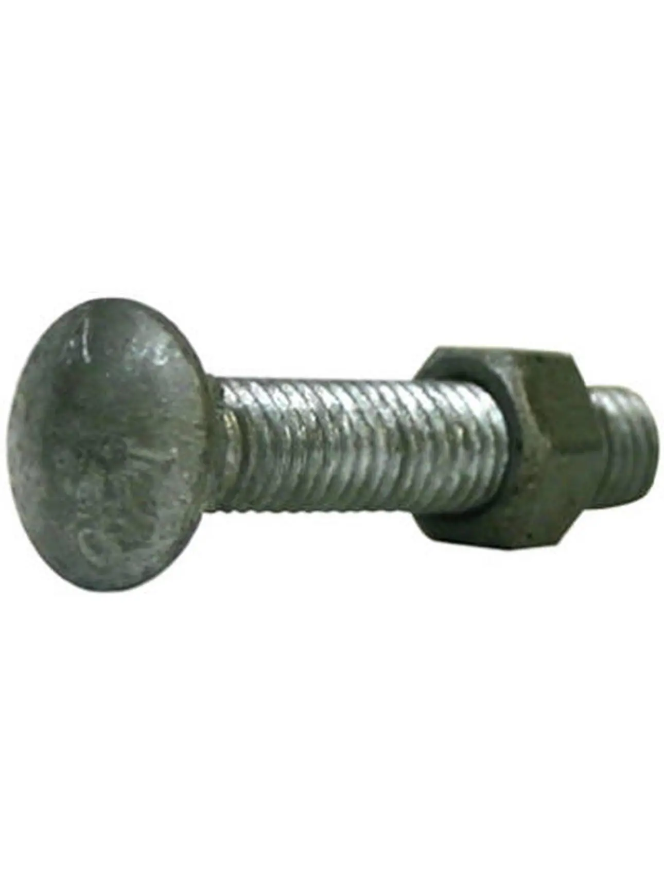 Midwest Air 328503C 0.38 in. x 2 in. Galvanized Carriage Bolt With Nut- Pack 10