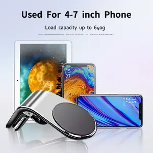 360° Metal Magnet Phone Stand GPS Mount Holder Air Vent Clip For iPhone 12 11 Pro Huawei Xiaomi Car Magnetic L-Type Phone Holder 2026 For your cars