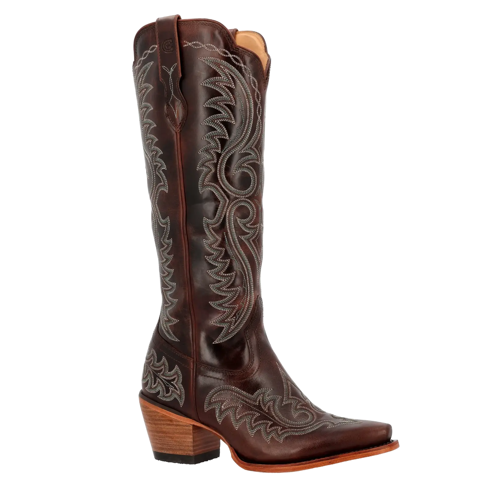 Durango Ladies Women's Crush Embroidered Tall Brown Western Boot DRD0470