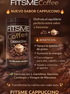 FISTME Cappuccino COFFEE Natural Beverage  Flavor A Dietary Supplement Product