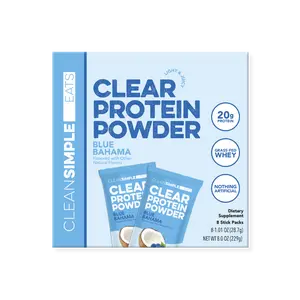 Clear Protein Powder: Blue Bahama (8 Single Serving Stick packs) Clear Protein Powder: Blue Bahama (8 Single Serving Stick packs)