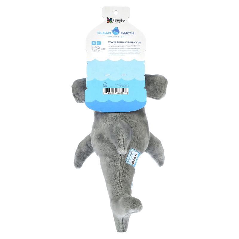 Spunky Pup Clean Earth Collection, Large Hammerhead Shark, 1 Toy