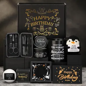 Birthday Gifts Set for Men, Premium Personal Care Gift Box for Him Boyfriend Husband Dad Grandpa Friend Brother Family, Birthday Presents for Son, Coworker Male Gifts Ideas