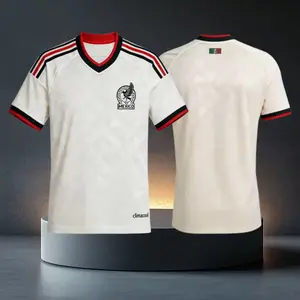 2026 Mexico National Team Away Short Sleeve Soccer Jersey Fans Version White