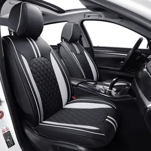 5 Seat Car Seat Covers Fit Most Sedan SUV Trucks, Fit Rav4 Corolla Camry Spender Outlander Forest SUV 4 Run CRV Civic Accord Escape, Faux Leather