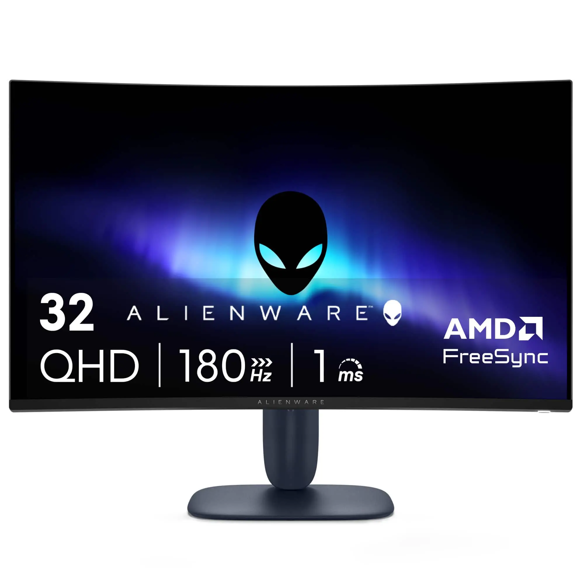 Alienware - AW3225DM 32 VA LED Curved QHD 180Hz 1ms FreeSync Gaming Monitor with HDR (HDMI, DisplayPort, USB) - Interstellar Indigo