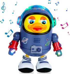 Berry President Electric Space Duck, Electric Toys with Lights and Sounds, Moving Walking Dancing Toys for Kids