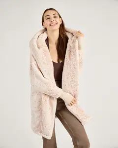 The Luxe Unisex Lounger Lite Jacket - Ivory Leopard The Luxe Unisex Lounger Lite Jacket - Ivory Leopard