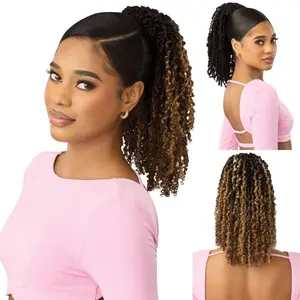Outre Pretty Quick Synthetic Drawstring Ponytail - Yanki Curl 14"