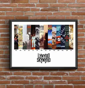 Lynyrd Skynard Discography Multi Album Cover Art Poster Fathers Day Gift