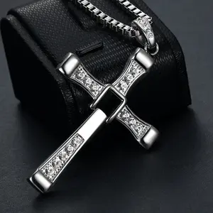 Fast & Furious 8 titanium steel necklace Toledo men's cross pendant overbearing men's stainless steel jewelry