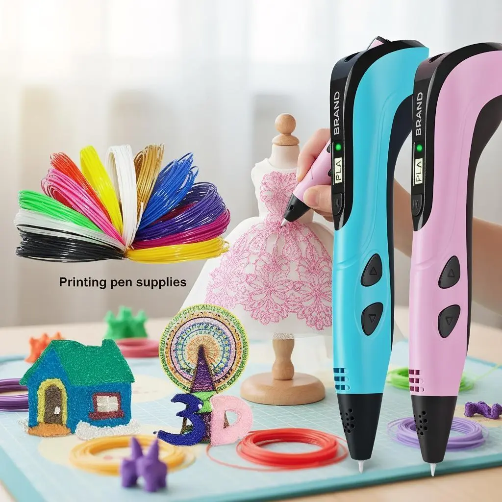 3D Printing Pen (Gen 3 Upgrade) - Type-C Charging DIY Sculpting Tool with 12 Colors 118ft/36m PLA Filament, Artistic Expression Creative Learning Toy for Children, Christmas Gift, Type-C Charger Included (Computers & Office 3D Printing Supplies)