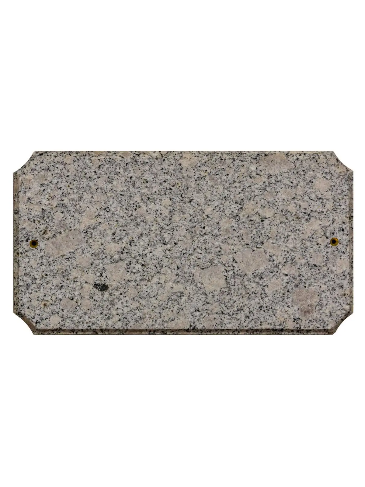 QualArc EXE-4702-WG 9 in. Executive Cut Corner Rectangle White Granite Address Plaque, Home Decor Wall Mount Sign for Addressing