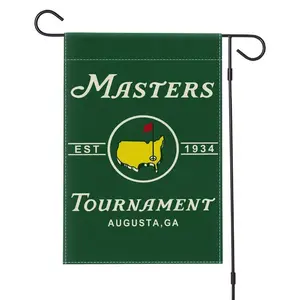 1-Piece Masters Golf Garden Flag, Double-Sided Masters Tournament Augusta National Golf Poster, Indoor/Outdoor Garden Flag, Home Decor for Yards, Patios, and Lawns, Holiday Party Gift (Flagpole Not Included)