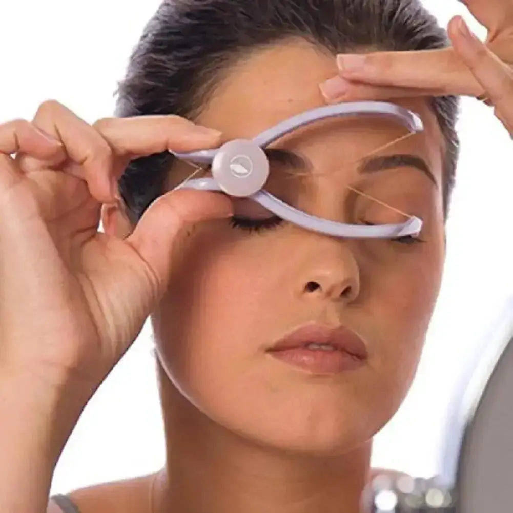 Facial Hair Remover Face Defeatherer DIY Makeup Beauty Tool For Women Girl Cheeks Eyebrow Spring Threading Epilator skin care