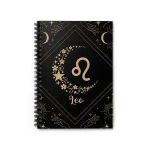 Leo Notebook, Leo Journal, Zodiac Journal, Notes, Craft Journal, Spiral Notebook Ruled Line, Goal Tracker, Dream Journal, Story Starter, Grocery Notebook
