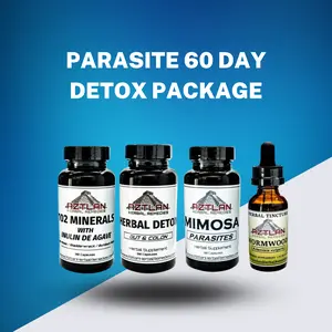 Parasite 60 Day Detox Package - Promotes Detoxification with Natural Ingredients for Weight Loss and Improvements in Health