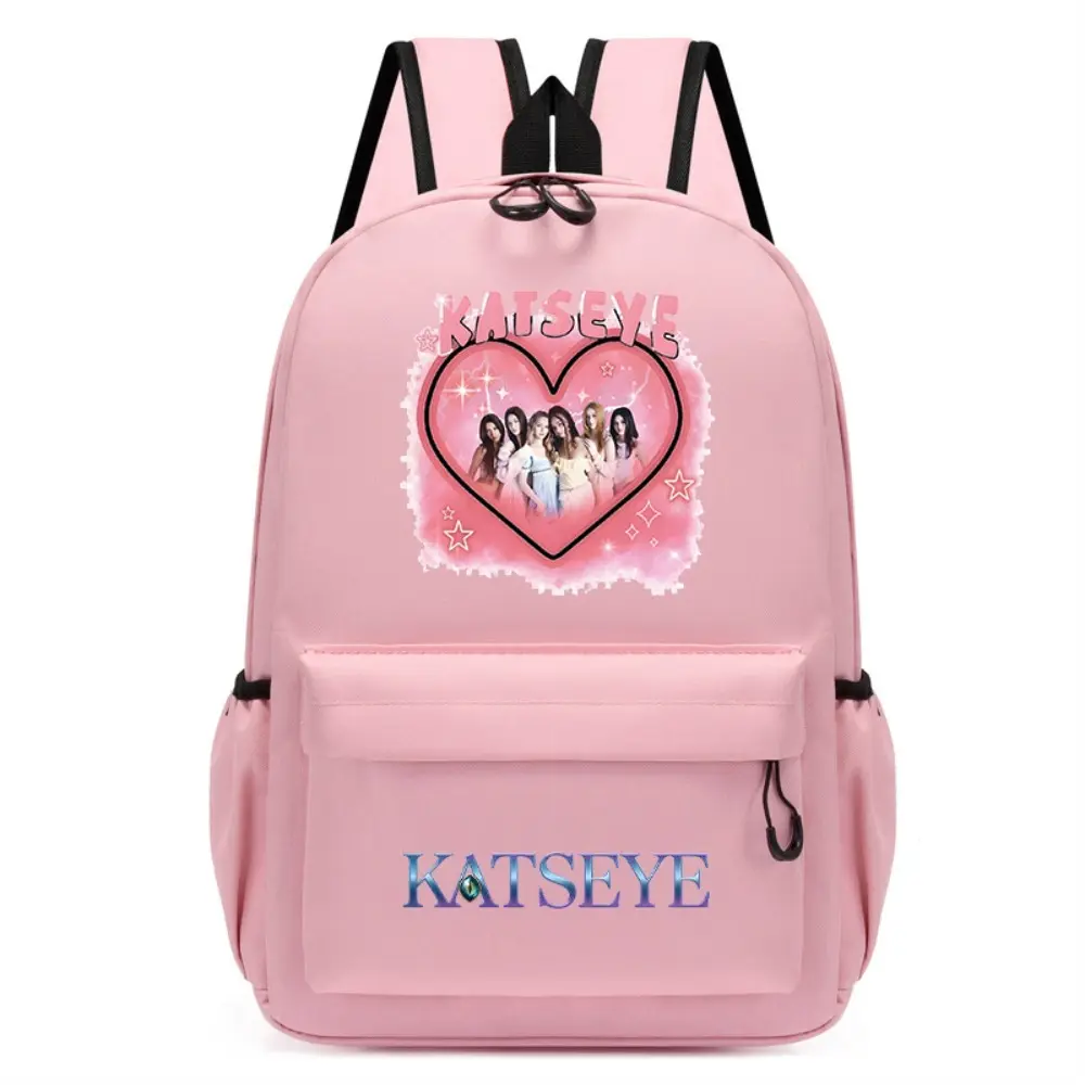 Backpack Katseye Merch Campus Bag Lightweight Travel New Semester Gifts Korea Pop Shoulder Bag For Fans